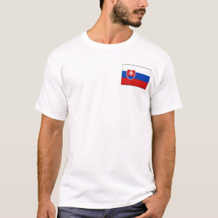 Slovakia Flag and Map T-Shirt