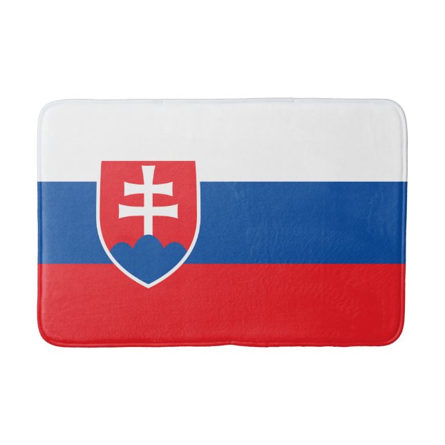 Slovakia Flag Bath Mat (Front)