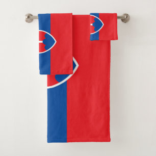 Slovakia flag bath towel set
