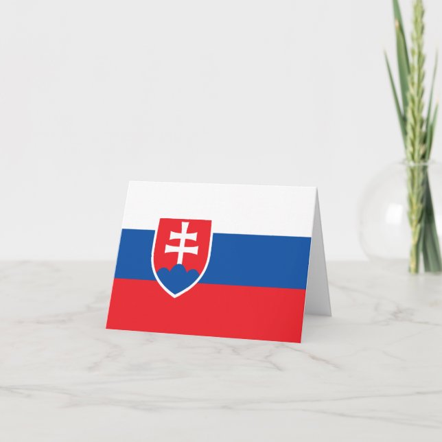 Slovakia Flag Card (Front)