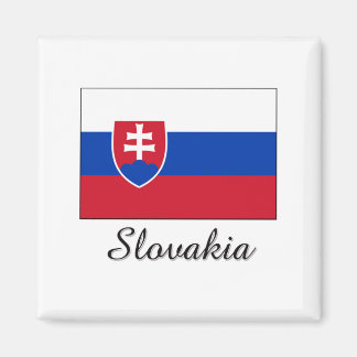 Slovakia Flag Design Magnet