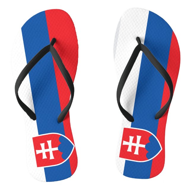 Slovakia Flag Flip Flops (Footbed)