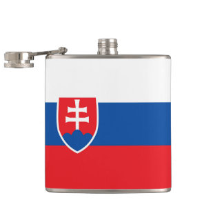 Slovakia flag hip flask