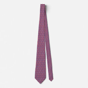 Slovakia Flag Honeycomb Tie