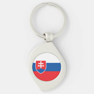 Slovakia Flag Key Ring