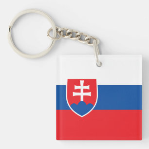 Slovakia Flag Key Ring