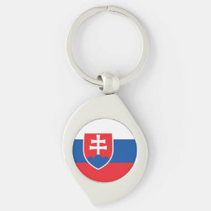 Slovakia Flag Key Ring