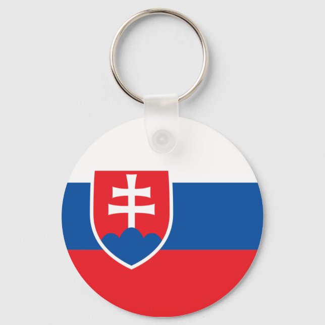 Slovakia Flag Keychain (Front)