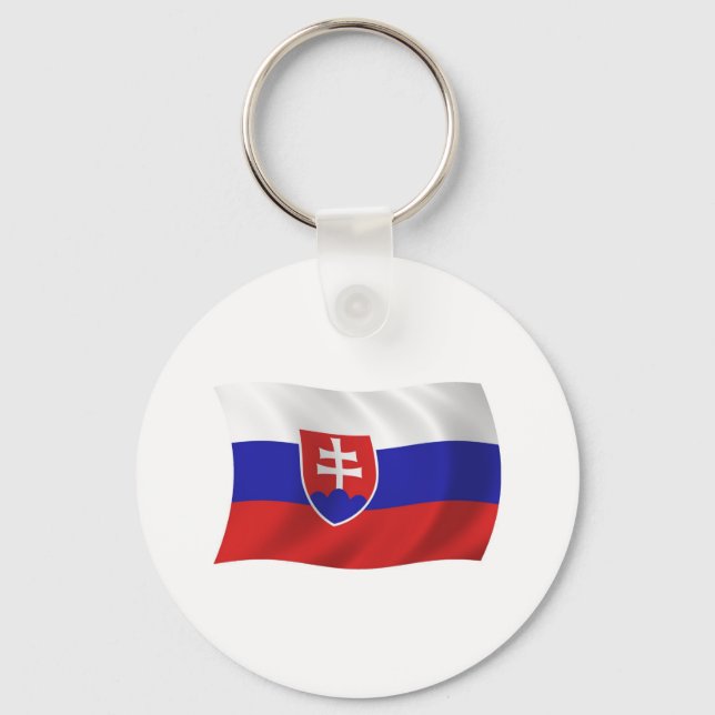 Slovakia Flag Keychain (Front)