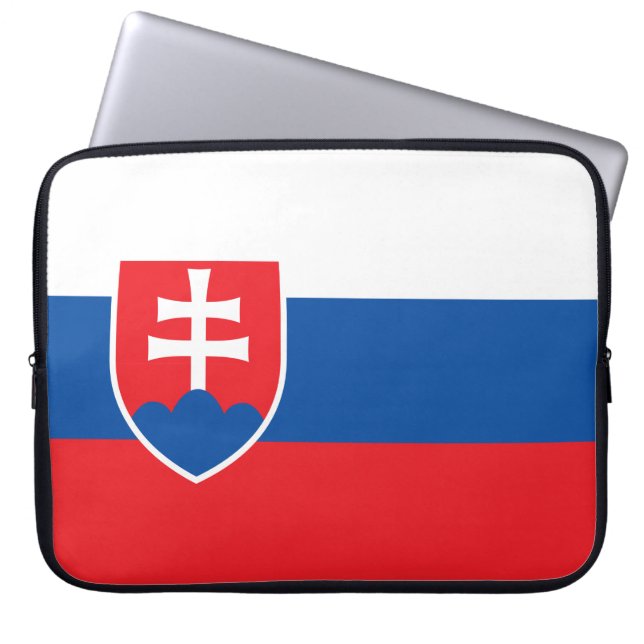 Slovakia Flag Laptop Sleeve (Front)