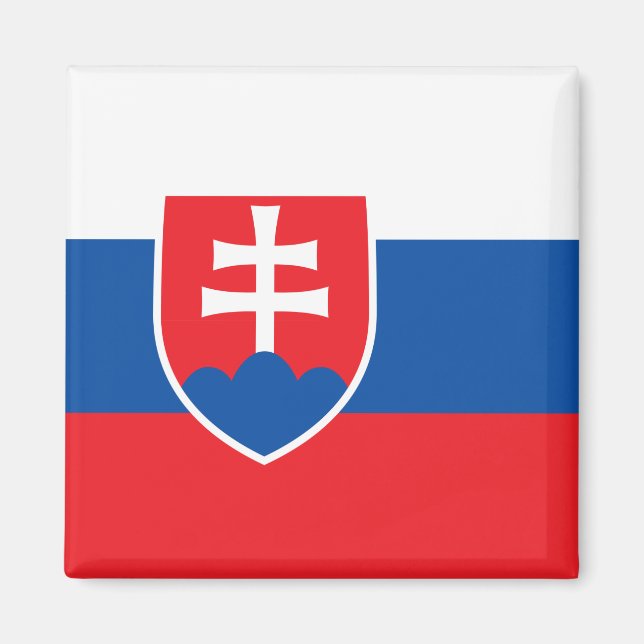 Slovakia Flag Magnet (Front)