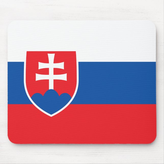 Slovakia Flag Mouse Mat (Front)