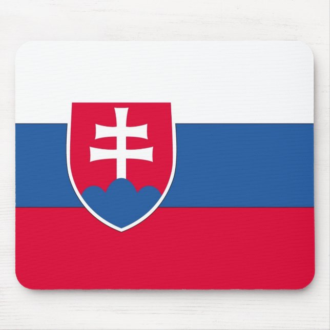 Slovakia Flag Mouse Mat (Front)
