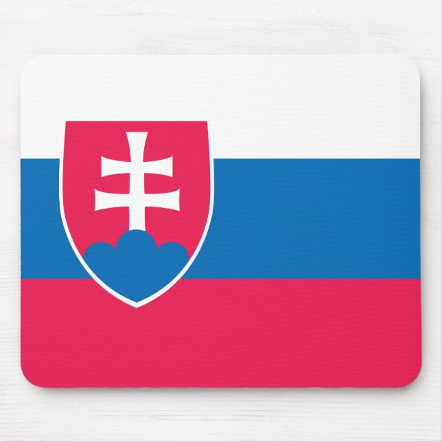 Slovakia Flag Mouse Mat (Front)