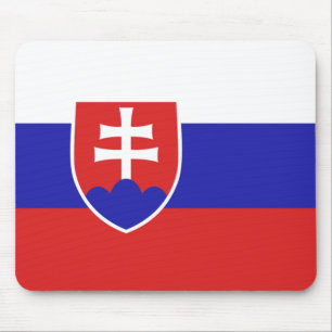 Slovakia Flag Mouse Mat