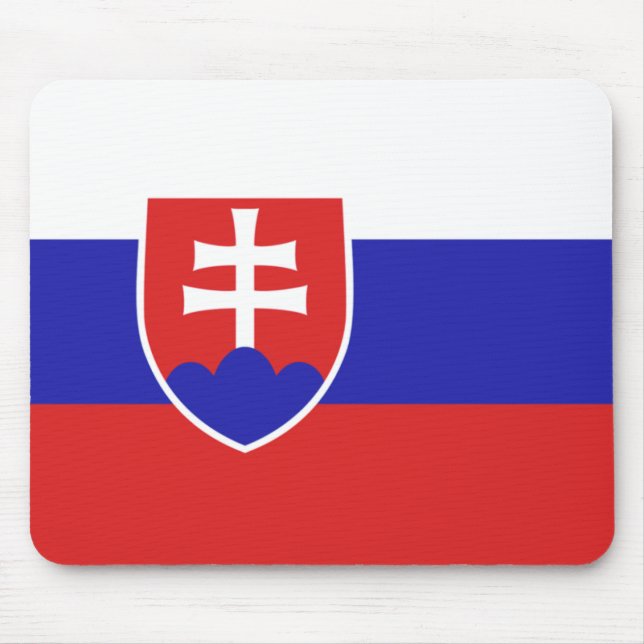 Slovakia Flag Mouse Mat (Front)