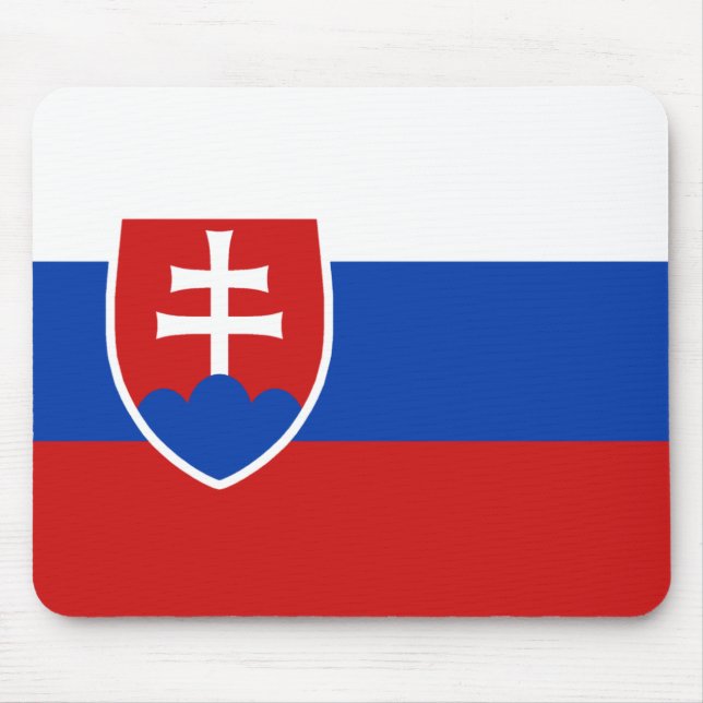 Slovakia Flag Mousepad (Front)