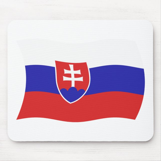 Slovakia Flag Mousepad (Front)