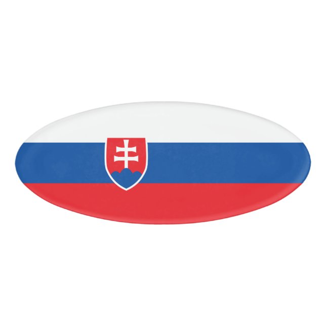 Slovakia flag name tag (Front)