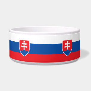Slovakia Flag Pet Bowl