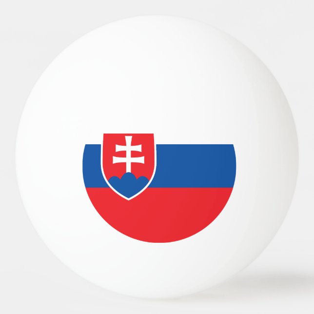 Slovakia Flag Ping Pong Ball (Front)