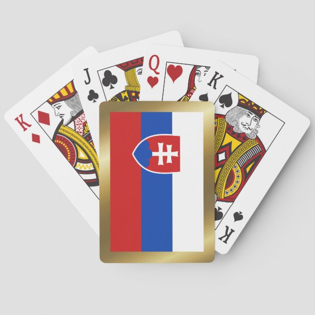 Slovakia Flag Playing Cards (Back)
