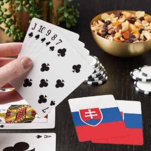 Slovakia flag playing cards
