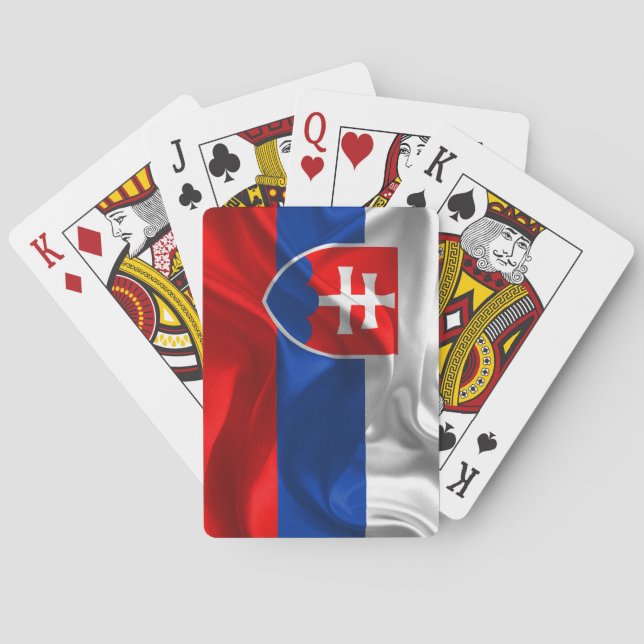 Slovakia flag playing cards (Back)
