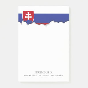 Slovakia Flag Post-it Notes