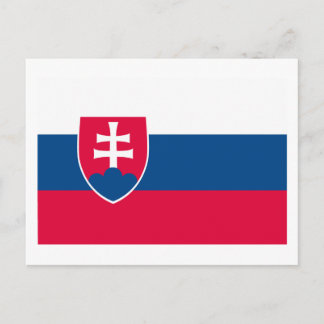 Slovakia Flag Postcard