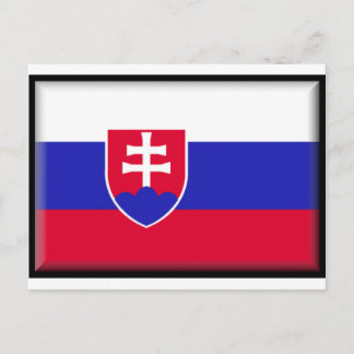 Slovakia Flag Postcard