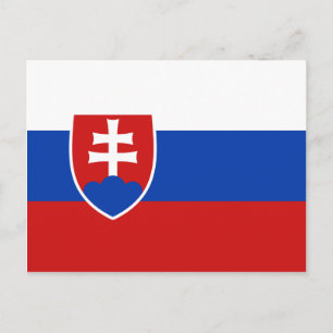 Slovakia Flag Postcard