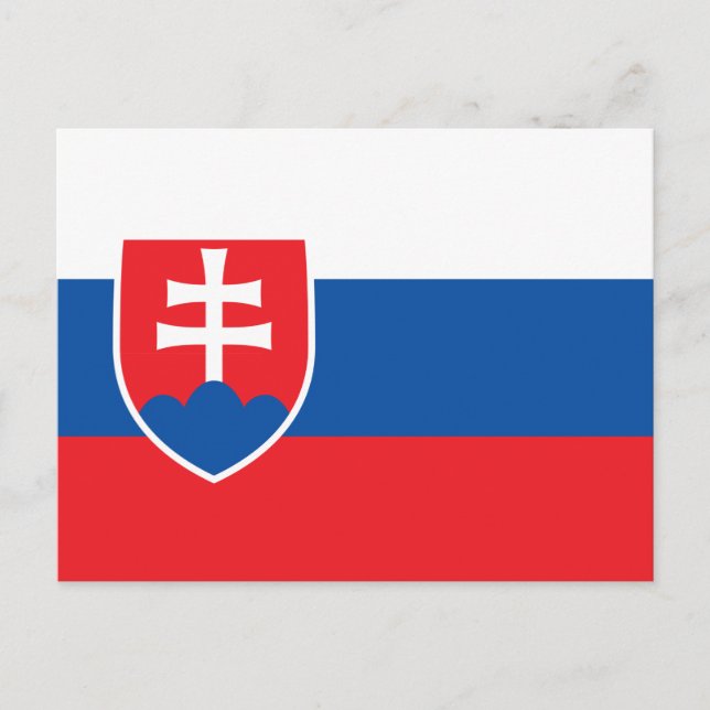 Slovakia Flag Postcard (Front)