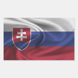 Slovakia Flag Rectangular Sticker