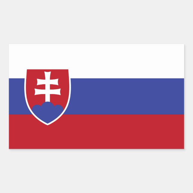 Slovakia Flag Rectangular Sticker (Front)