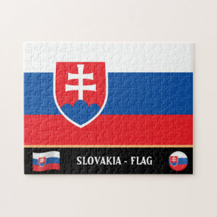 Slovakia Flag & Slovak country / Slovakia Jigsaw Puzzle