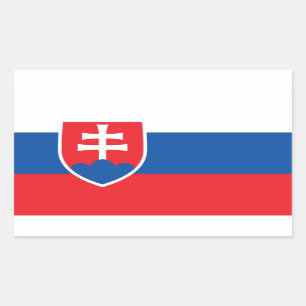 Slovakia Flag Stickers* Rectangular Sticker