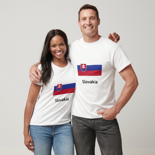 Slovakia Flag T-Shirt (Unisex)