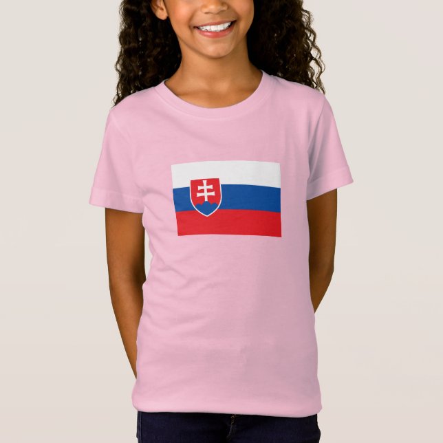 Slovakia Flag T-Shirt (Front)