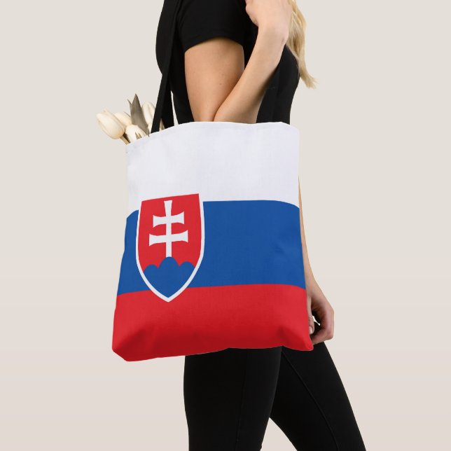 Slovakia flag tote bag (Close Up)