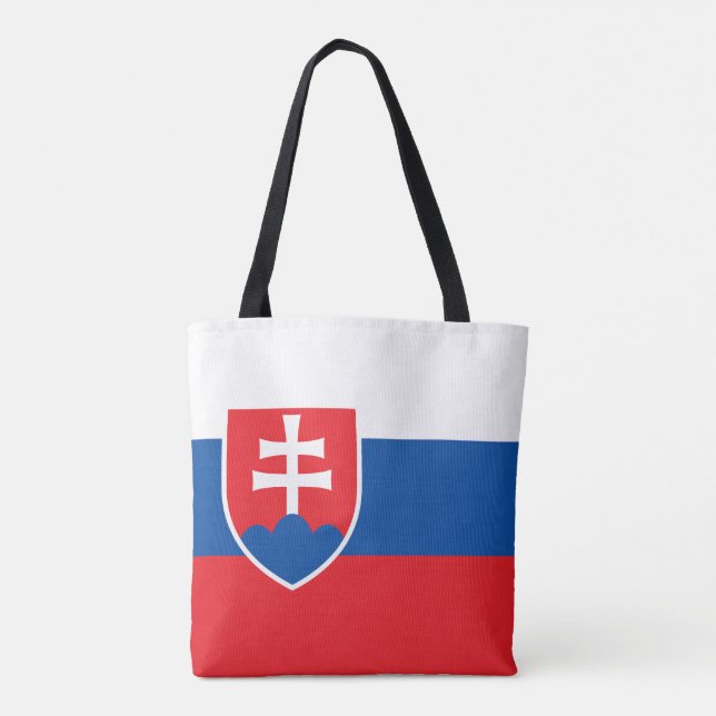 Slovakia Flag Tote Bag (Back)