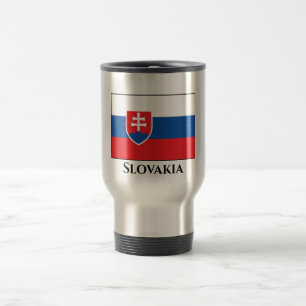 Slovakia Flag Travel Mug