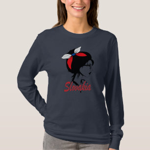 Slovakia Girl Slovak Women Slovakia flag  T-Shirt