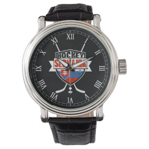 Slovakia Ice Hockey Logo Wrist Watch