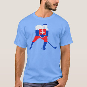 Slovakia Ice Hockey Slavic Player Love Team Stick T-Shirt