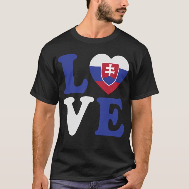 Slovakia Loveheart T-Shirt (Front)