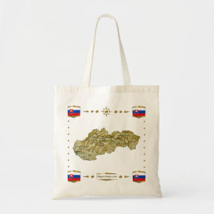 Slovakia Map + Flags Bag