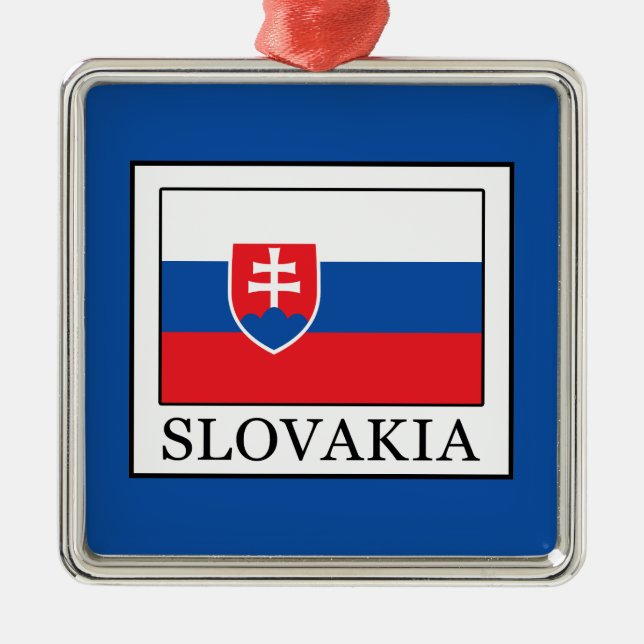 Slovakia Metal Tree Decoration (Front)