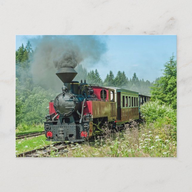 Slovakia Narrow Gauge Railroad Cierny - Balog Postcard (Front)