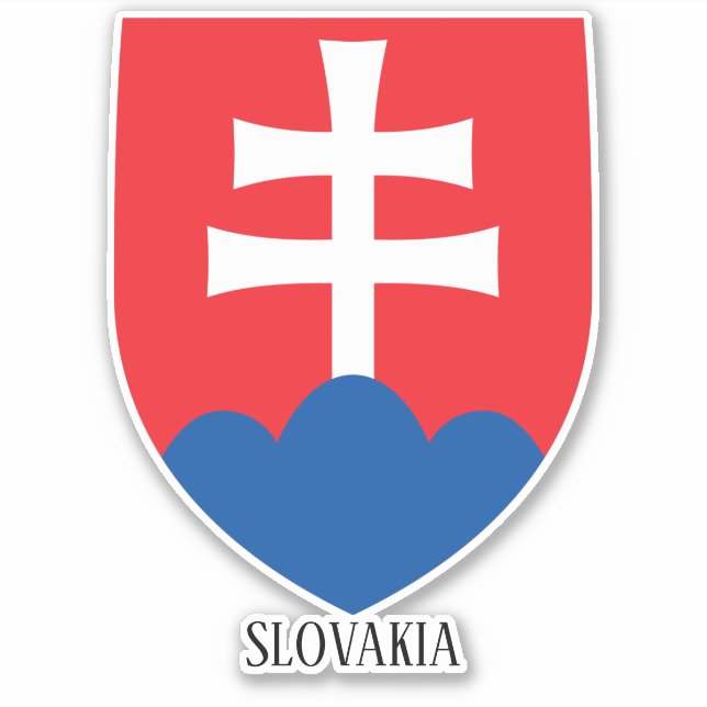 Slovakia National Coat Of Arms Patriotic (Front)